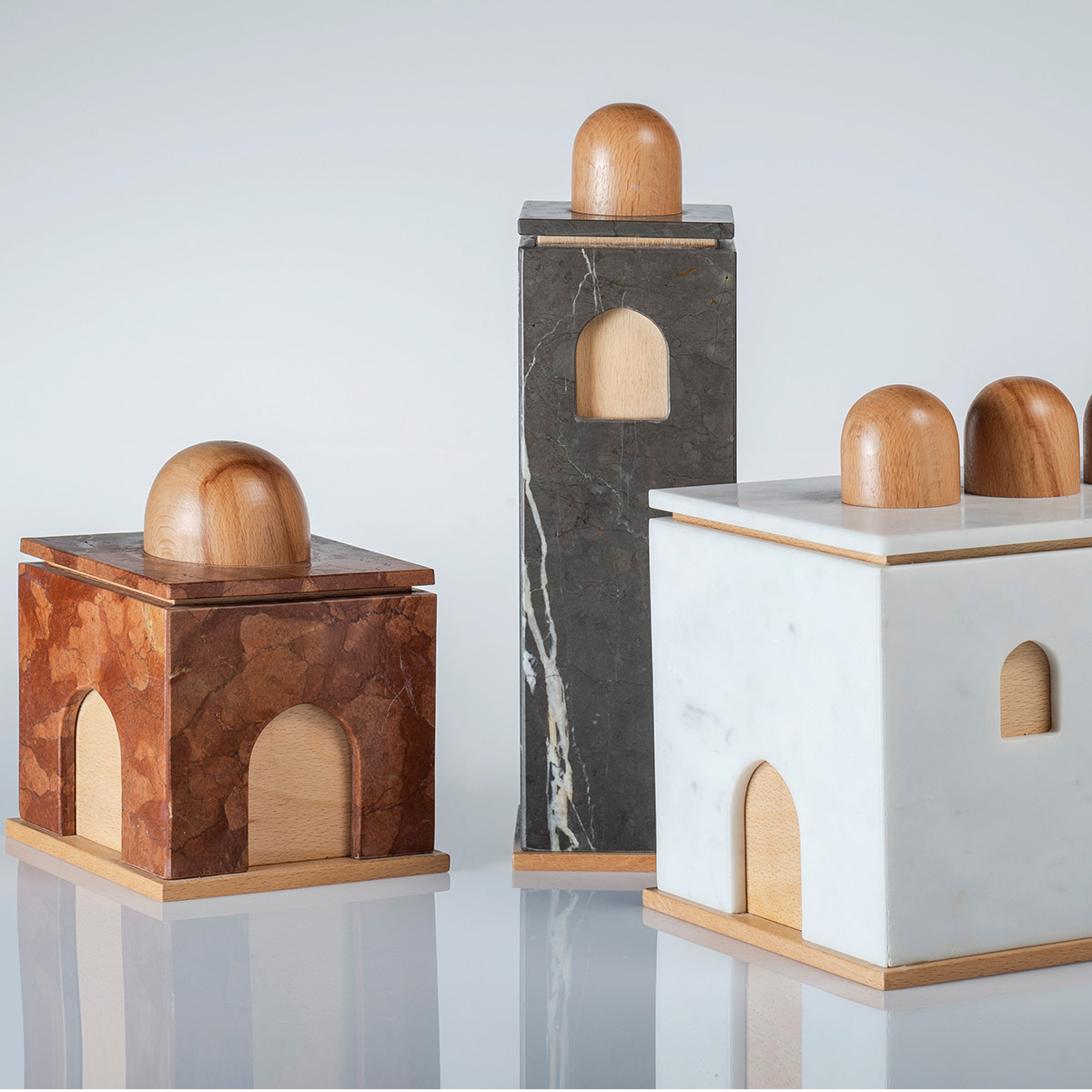 Set 3 scatole Quba by Kimano Design