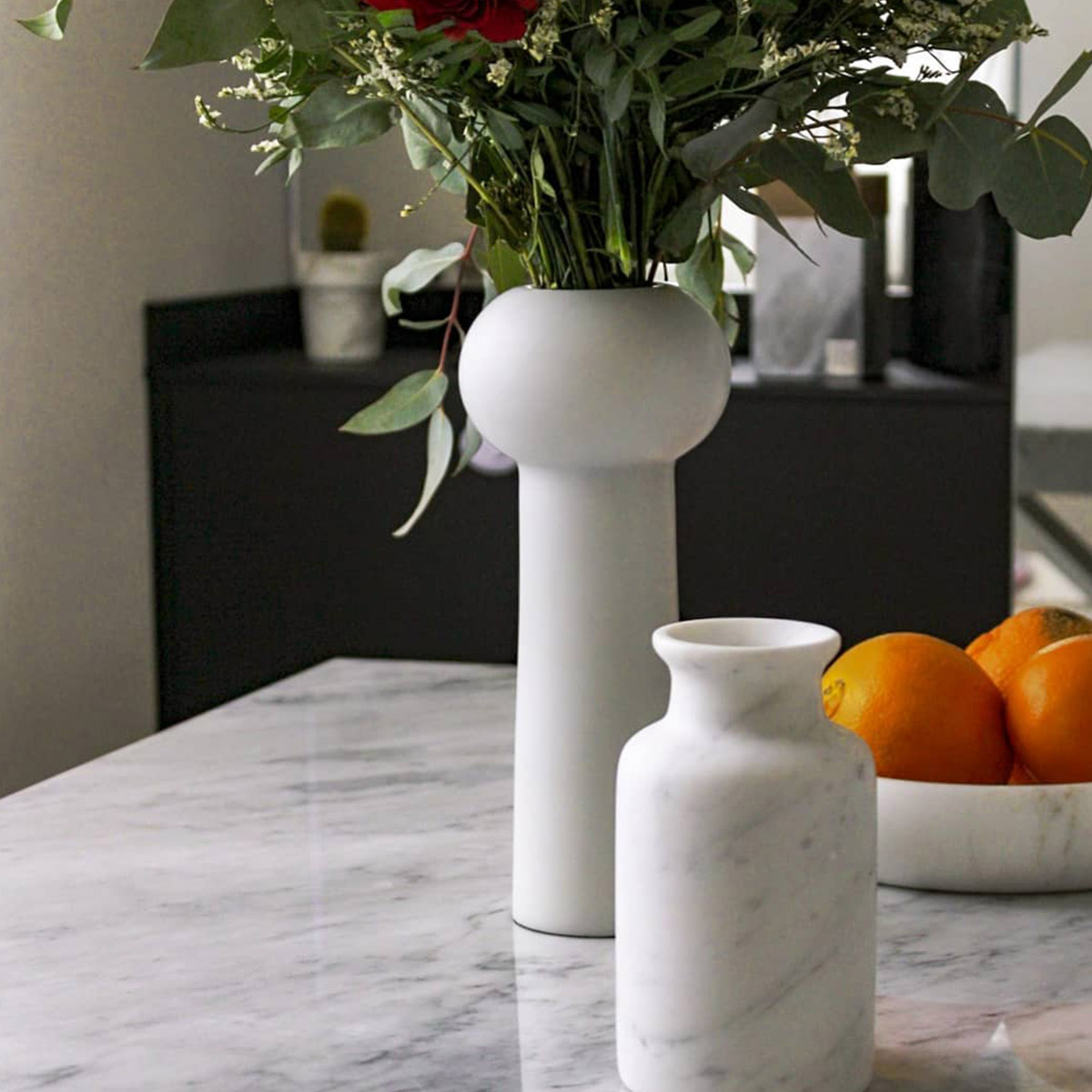 Vaso in marmo Minimal by Carrara Home Design 