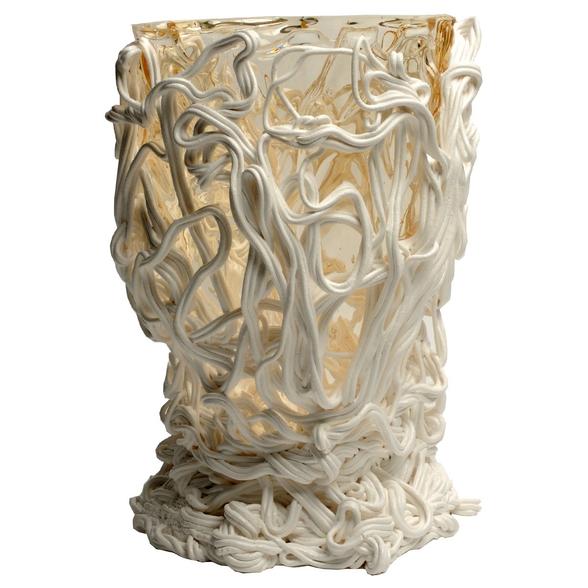 Vaso in resina Spaghetti Special white  