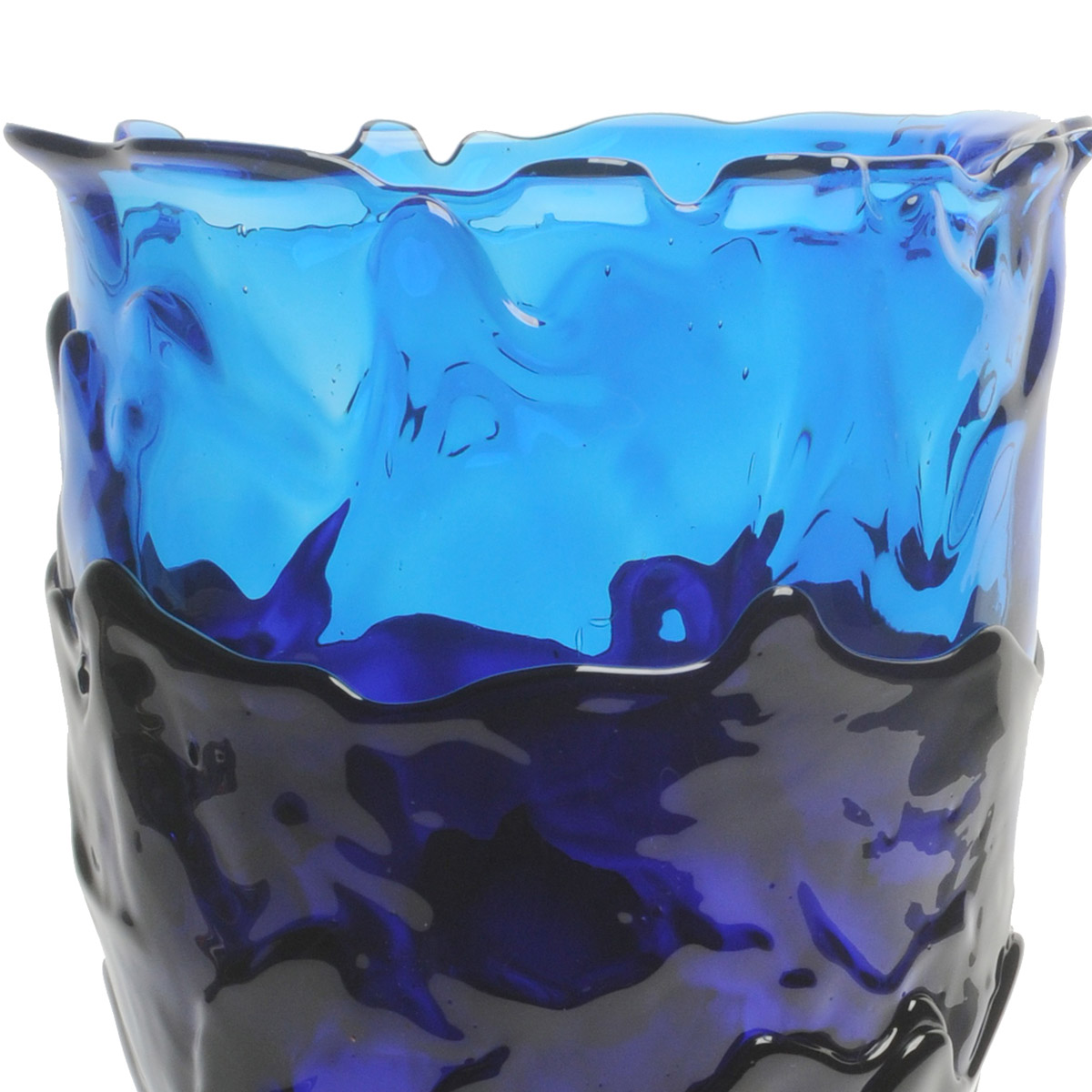 Vaso in resina Clear Extra Colour Blue Red by Corsi Design