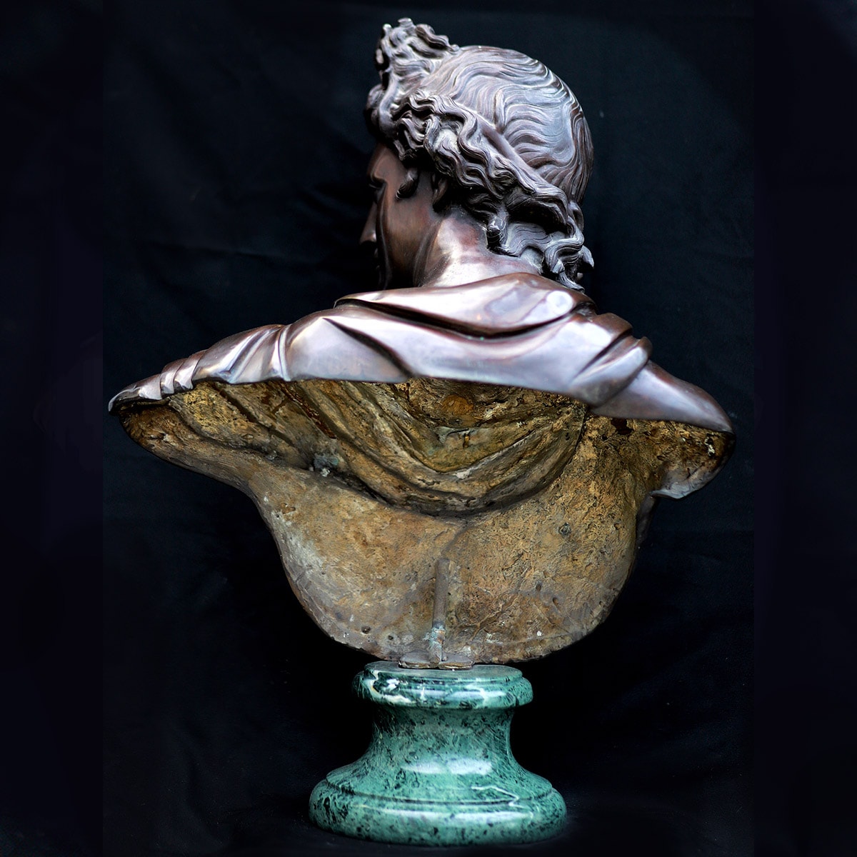Scultura in bronzo Busto di Apollo del Belvedere by Studio Galleria Romanelli