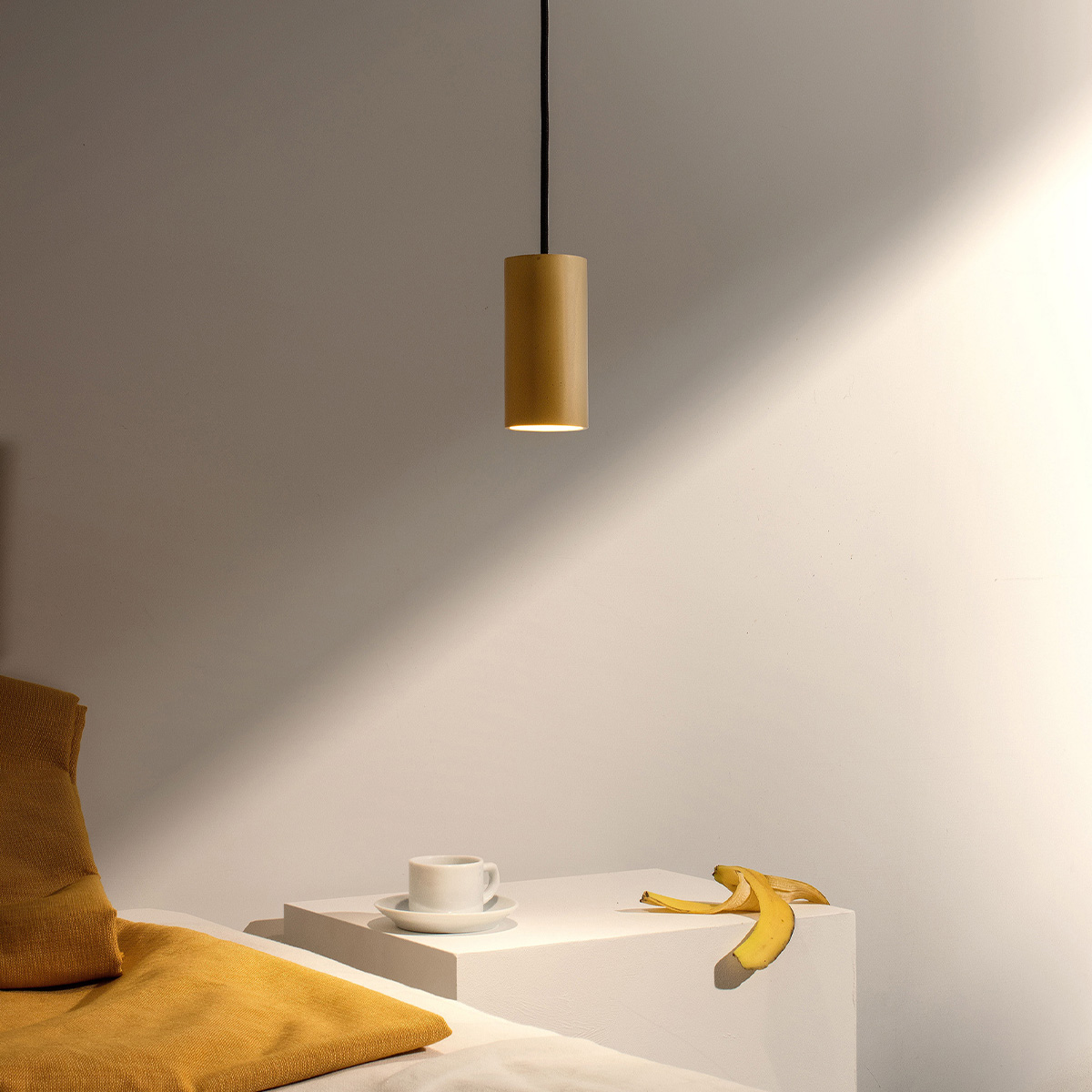 Lampada a sospensione Cromia S, giallo by Plato Design