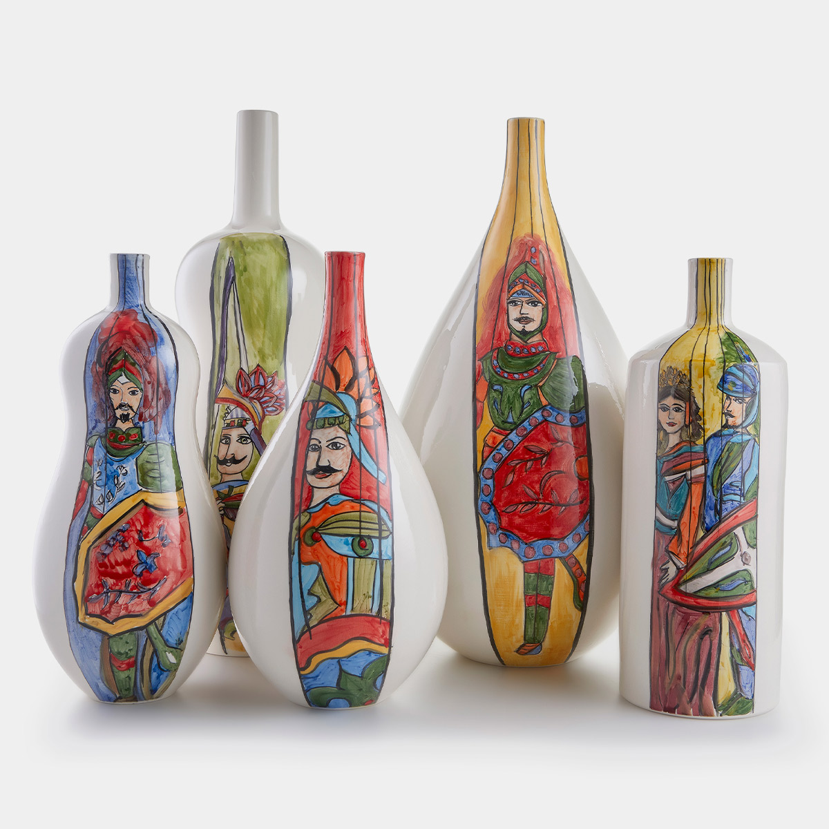 Bottiglia in ceramica Pupo curve, M by Artefice Atelier