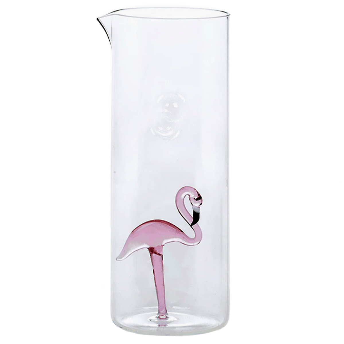 Caraffa in vetro Flamingo rosa