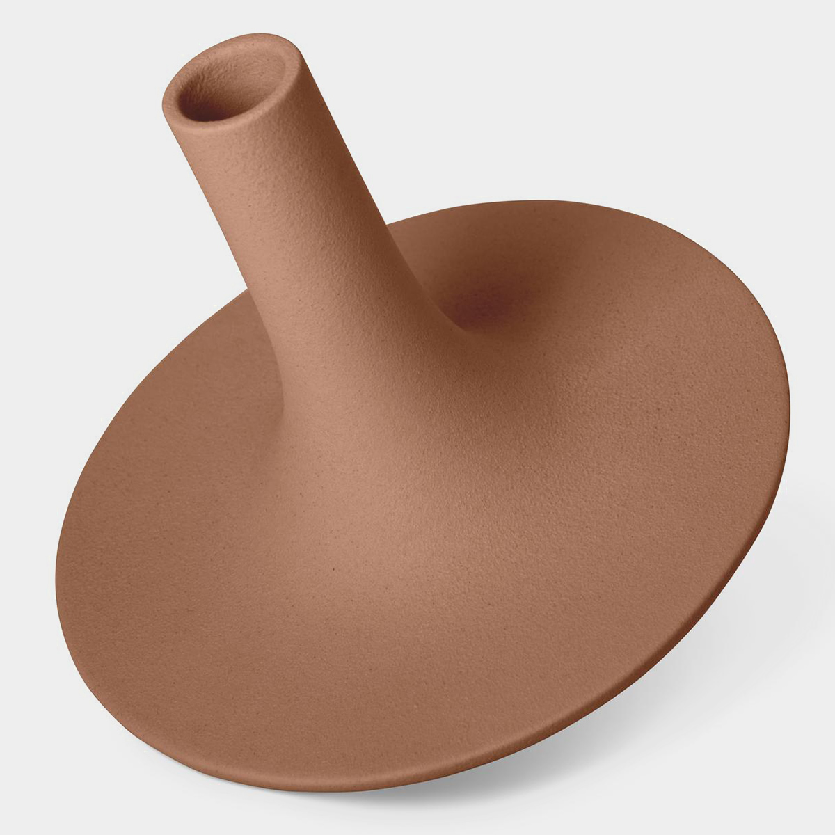 Vaso in ceramica Trottola, ruggine by Lineasette