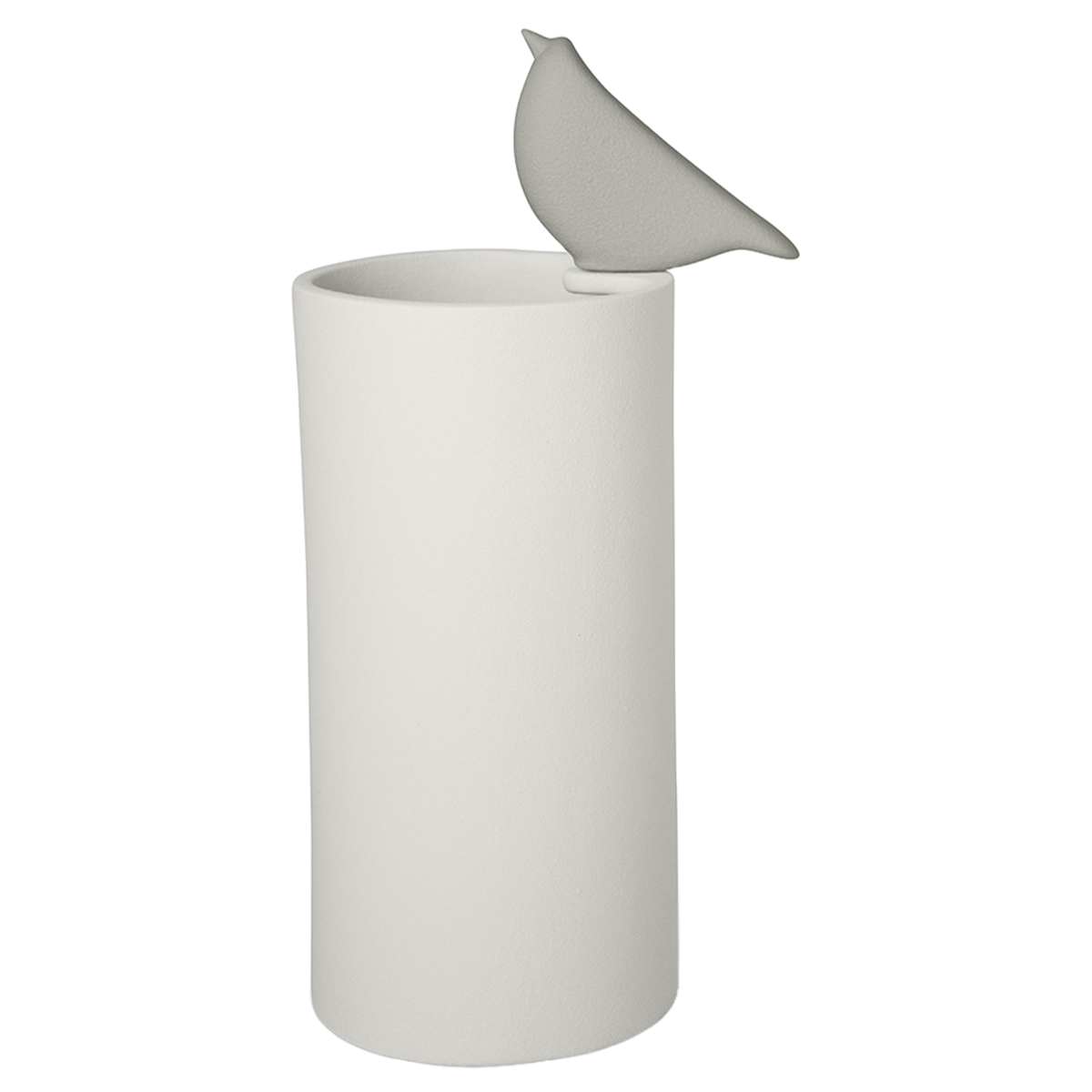 Vaso design Colibrì 2, grigio-latte by Lineasette