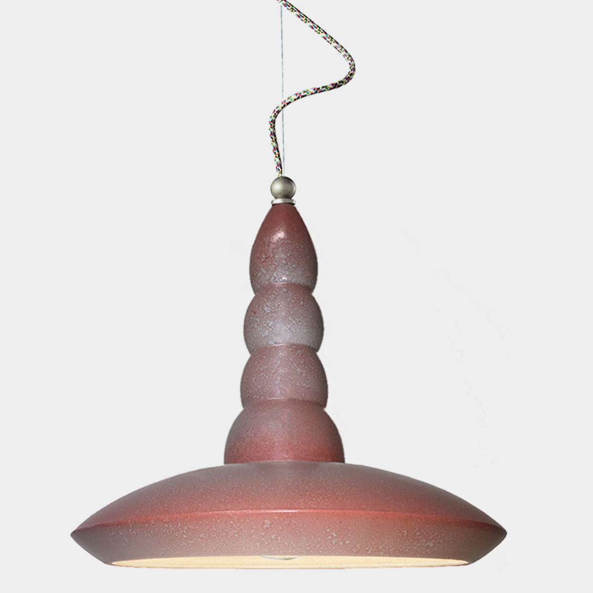Lampada a sospensione Vague Vintage II, sfumato ruggine by Ferroluce