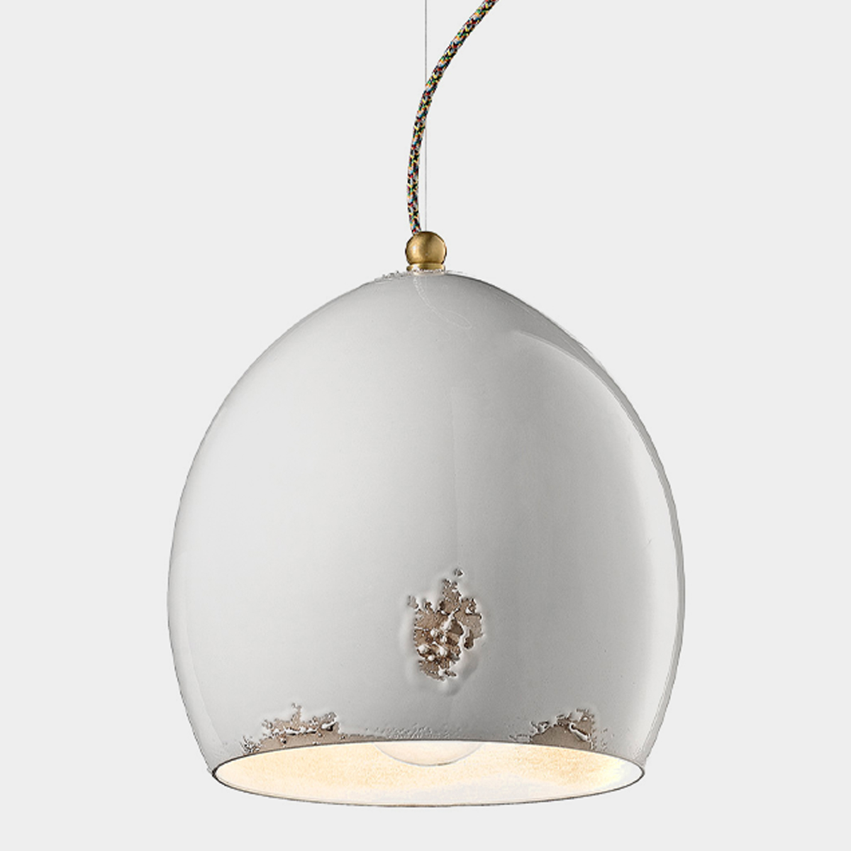 Lampada design Vague Vintage III, sfumato rosso by Ferroluce