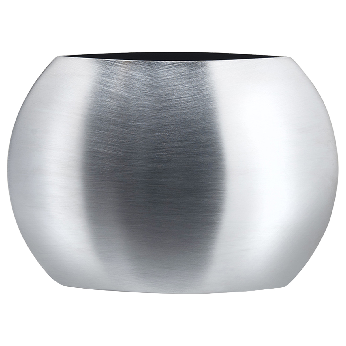 Vaso Bubble, satinata |  nero by Mesa Design