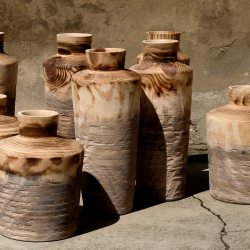 Vaso in legno Alberi tall by Hands on Design