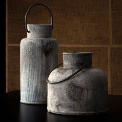 Vaso in legno Grassland short by Hands on Design