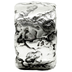 Anello a fascia argento Greystone, 10 by Decem