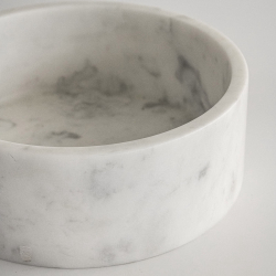 Vassoio centrotavola Modern bowl  , grigio bardiglio by Carrara Home Design 