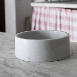 Vassoio centrotavola Modern bowl  , grigio bardiglio by Carrara Home Design 