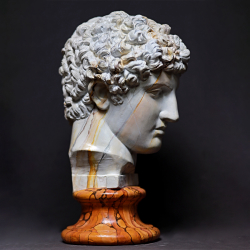 Testa in gesso Antinoo by Studio Galleria Romanelli
