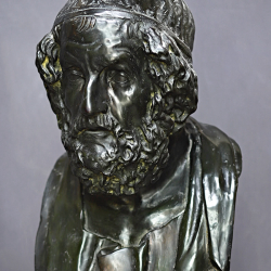 Busto in bronzo Omero by Studio Galleria Romanelli