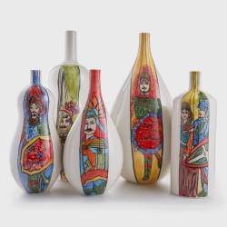 Bottiglia in ceramica Pupo goccia, M by Artefice Atelier