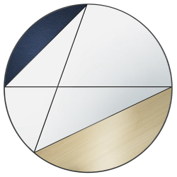 Specchio da parete Clepsydra VII