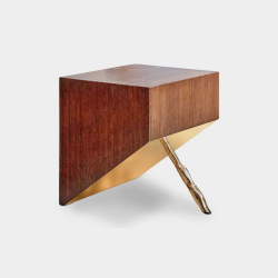 Tavolino design Dzen Eco, legno scuro by Biosofa