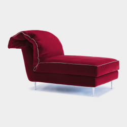 Daybed Casquet short, rosso by Biosofa