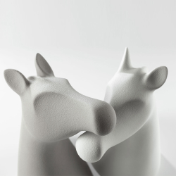 Scultura in ceramica Cavallo, ruggine |  M by Lineasette