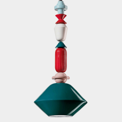 Lampada design Lariat I , verde petrolio |  L by Ferroluce