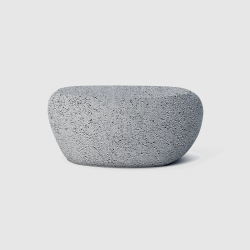 Tavolino/pouf design Flirtstones Material, nero |  M by SpHaus