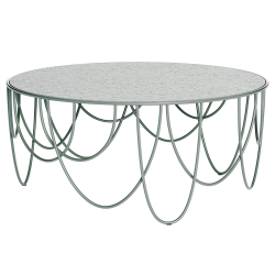 Tavolino design Drapery 80, bianco by SpHaus