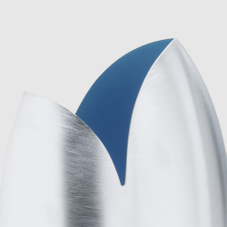Vaso Venezia M, satinata |  blu atlantico by Mesa Design
