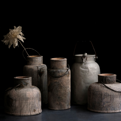 Vaso in legno Grassland tall by Hands on Design