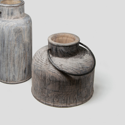 Vaso in legno Grassland short by Hands on Design