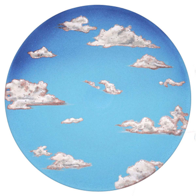 Piatto da parete Cielo Nuvole Iridescente    by Pantoù