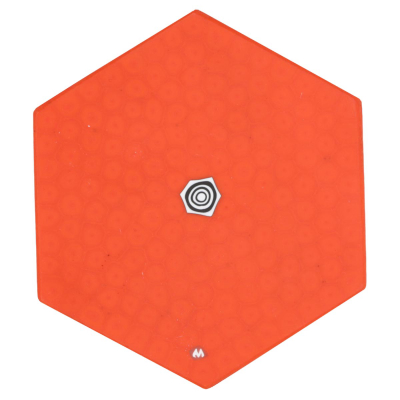 Piatto in vetro Mamezara arancio
