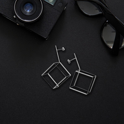 Orecchini Cube , argento by Takirai Design