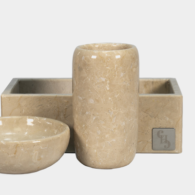 Set 4 accessori bagno Elegant  by Carrara Home Design 