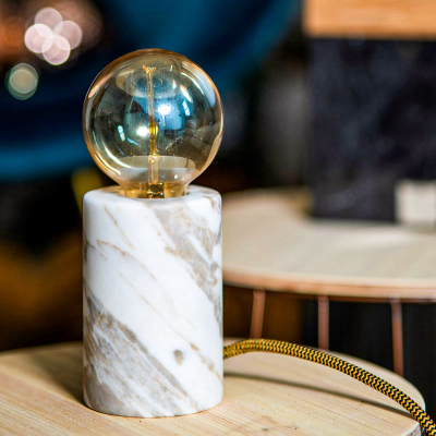 Lampada in marmo Desk  , oro calacatta by Carrara Home Design 