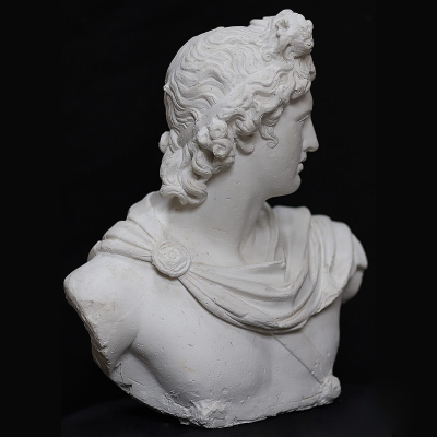 Busto in gesso Apollo del Belvedere by Studio Galleria Romanelli