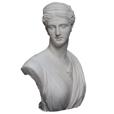 Busto in gesso Diana cacciatrice by Studio Galleria Romanelli
