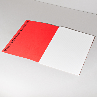 Quaderno Notebook Basic Red, L by Rubbettino