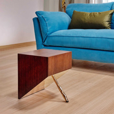 Tavolino design Dzen Eco, legno scuro by Biosofa