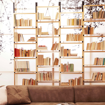 Libreria a muro Enrica, oro by Biosofa