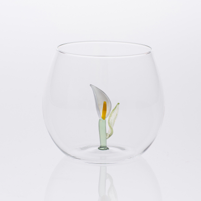 Set 6 bicchieri in vetro Flower by Casarialto