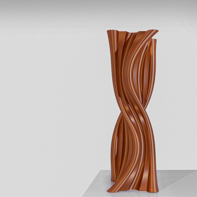 Vaso scultura Tersicore, rosso |  M by Dygodesign
