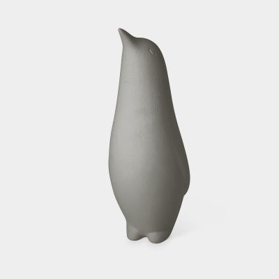 Set 3 sculture in ceramica Pinguini, fumo by Lineasette