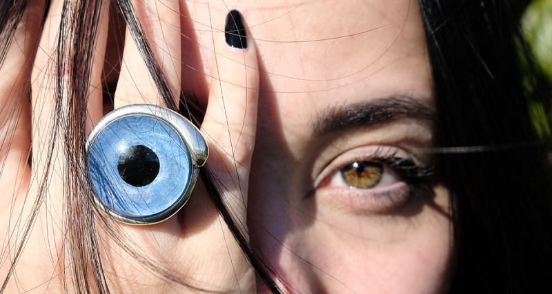 Anello artigianale Azul